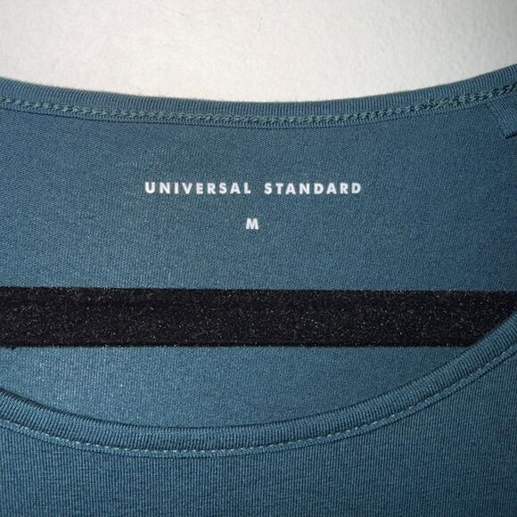 Universal Standard Jersey Cap Sleeve Dress - Forest Green M/18-20 - Picture 5 of 7